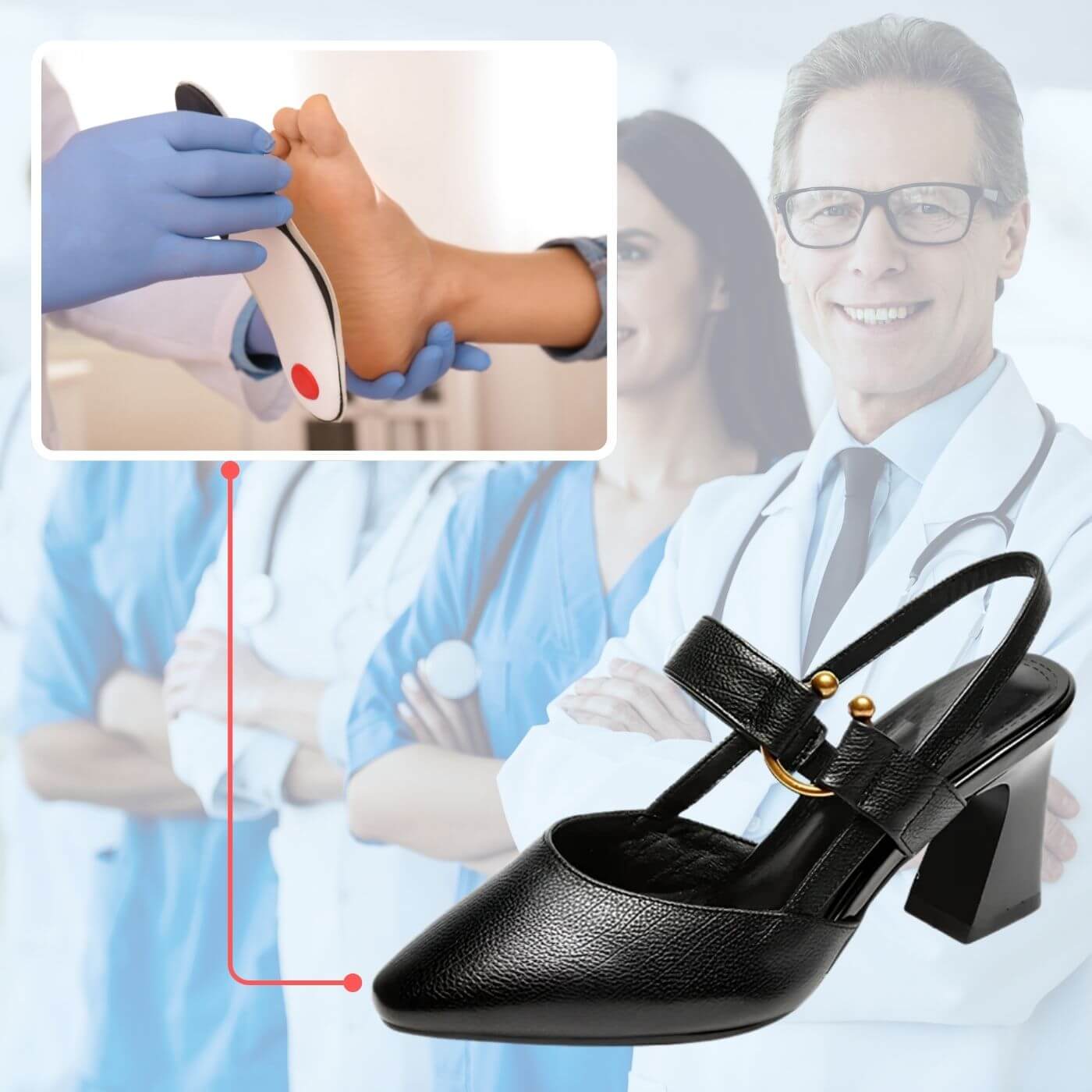 Claire™ – Sandales Orthopédiques Confortables à Talon